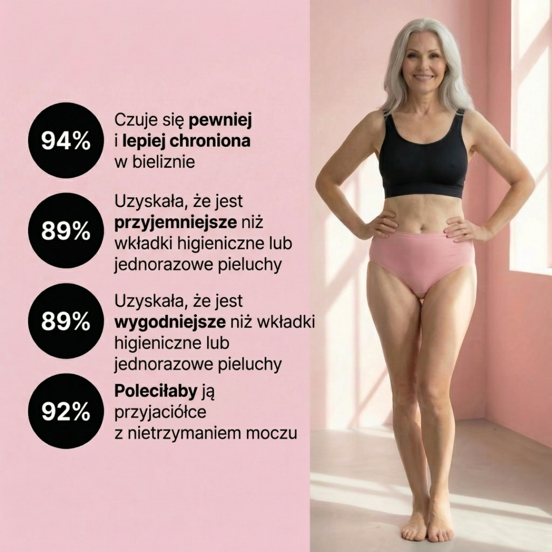 Majtki Menstruacyjne 100% Szczelne