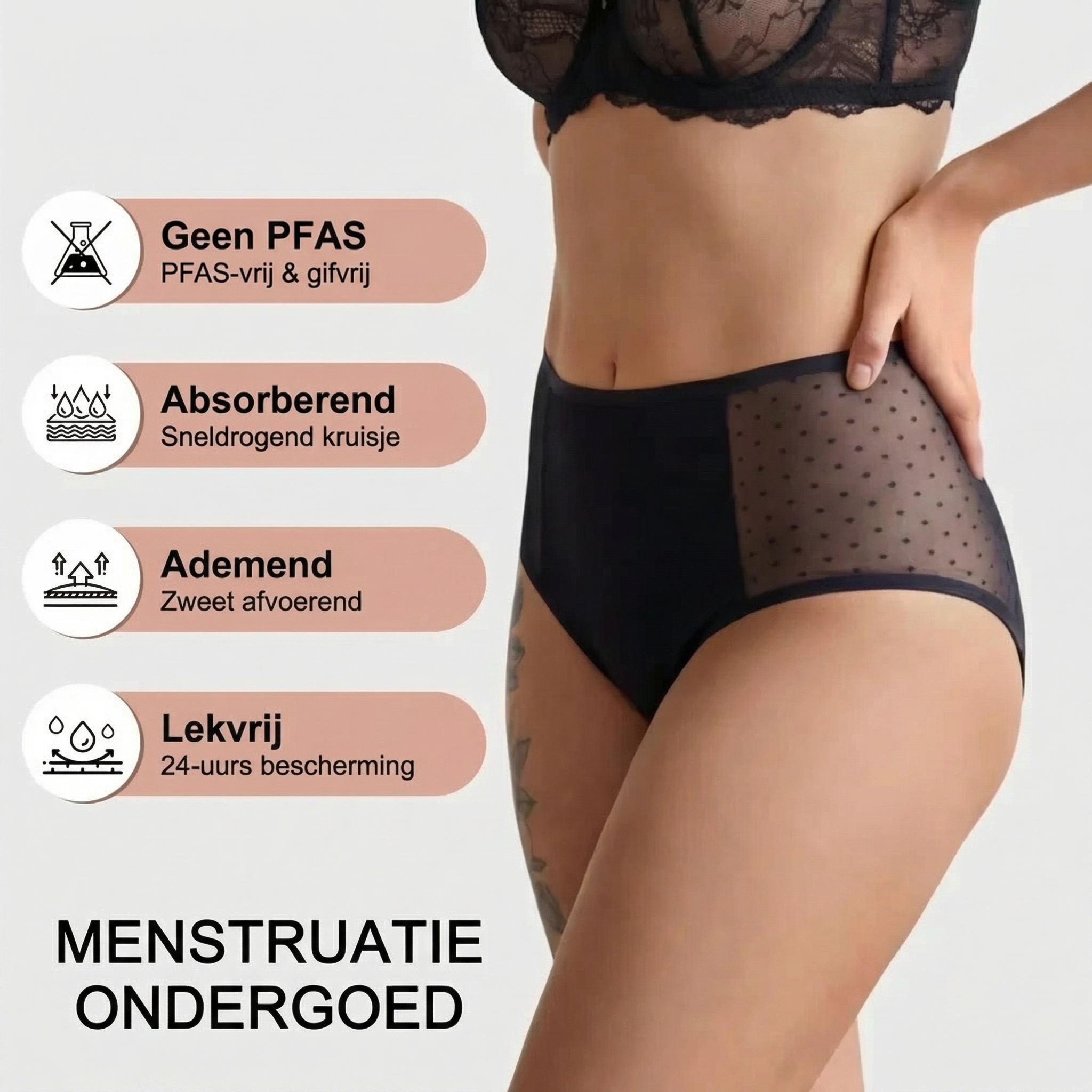 Figi z koronką 100% Szczelne