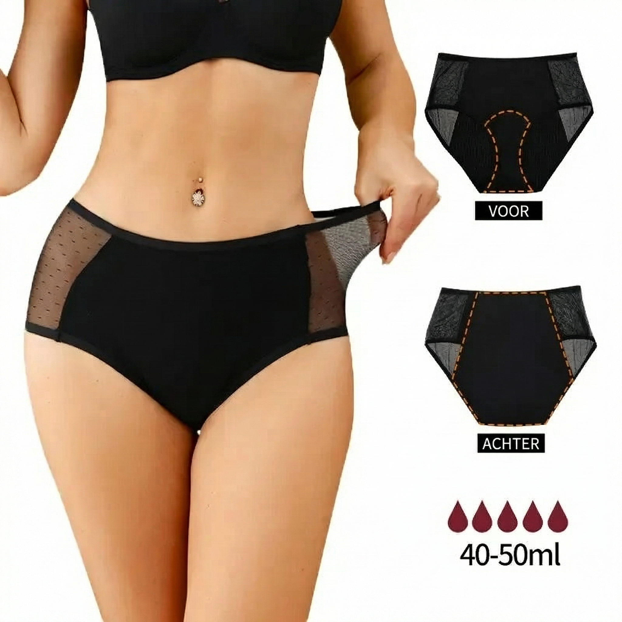 Figi z koronką 100% Szczelne